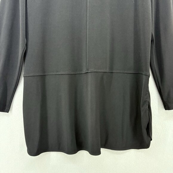 Lauren Ralph Lauren Womens X-Large Black Tunic Top‎ Long Sleeve Stretch, Casual - Picture 6 of 10